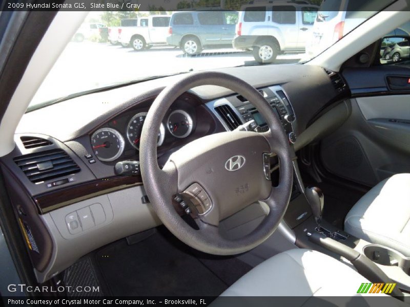 Slate Blue / Gray 2009 Hyundai Sonata GLS