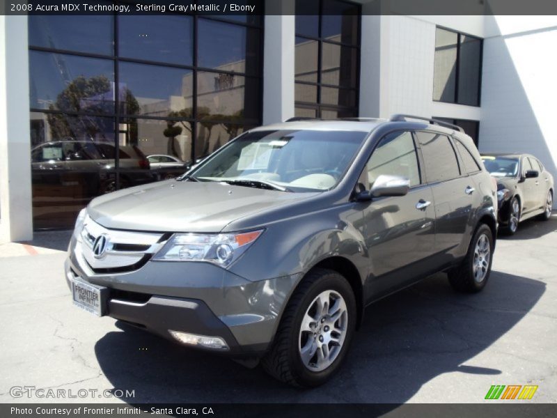 Sterling Gray Metallic / Ebony 2008 Acura MDX Technology