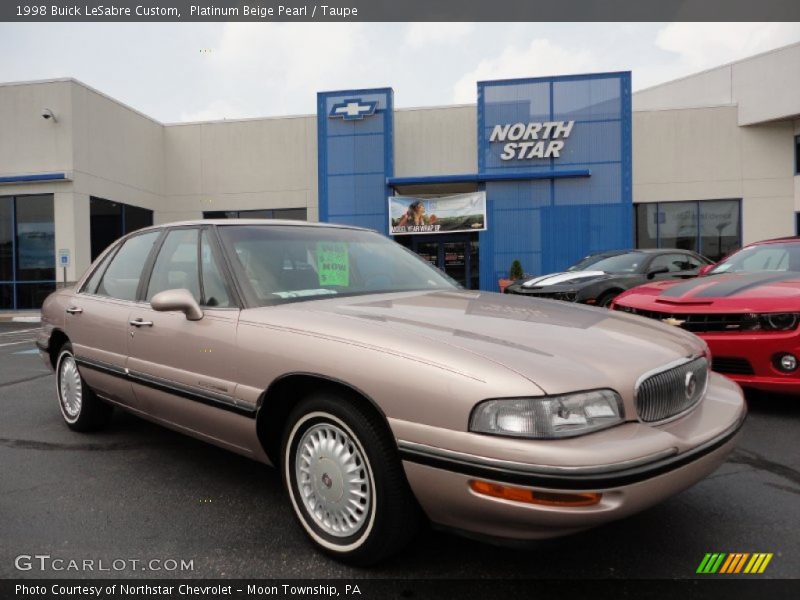 Platinum Beige Pearl / Taupe 1998 Buick LeSabre Custom