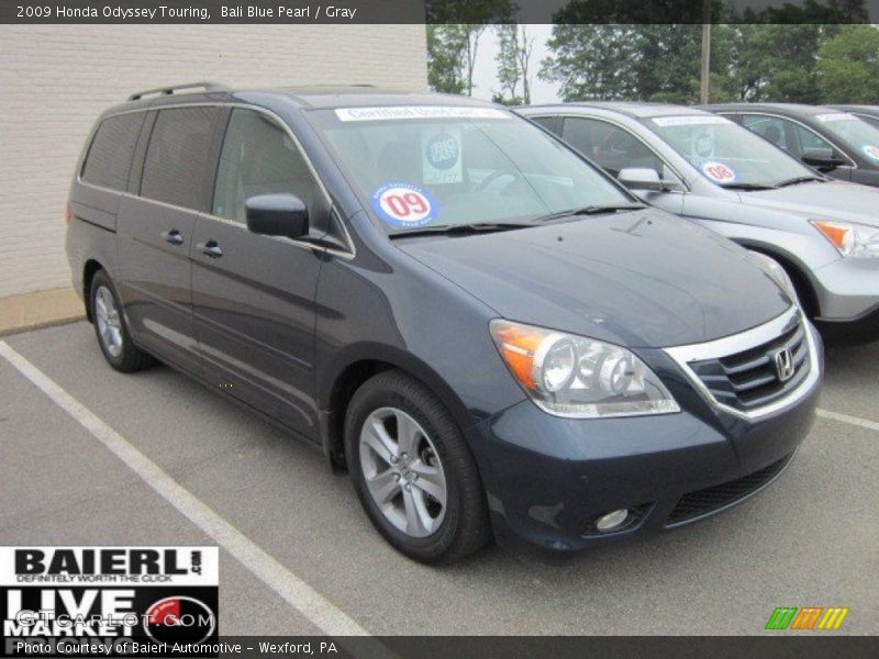 Bali Blue Pearl / Gray 2009 Honda Odyssey Touring