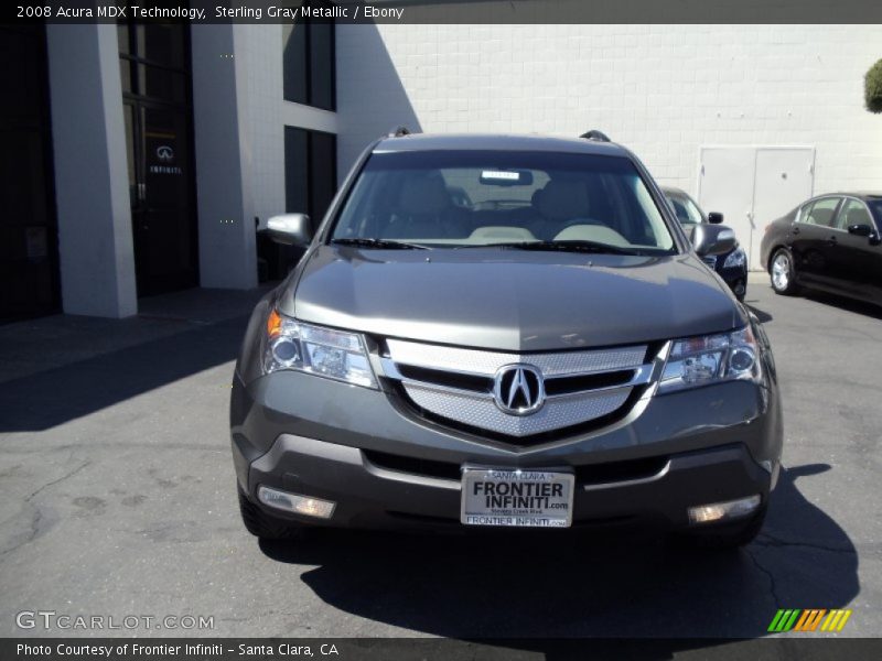 Sterling Gray Metallic / Ebony 2008 Acura MDX Technology