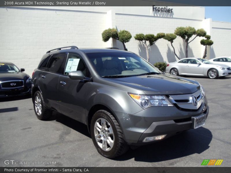 Sterling Gray Metallic / Ebony 2008 Acura MDX Technology