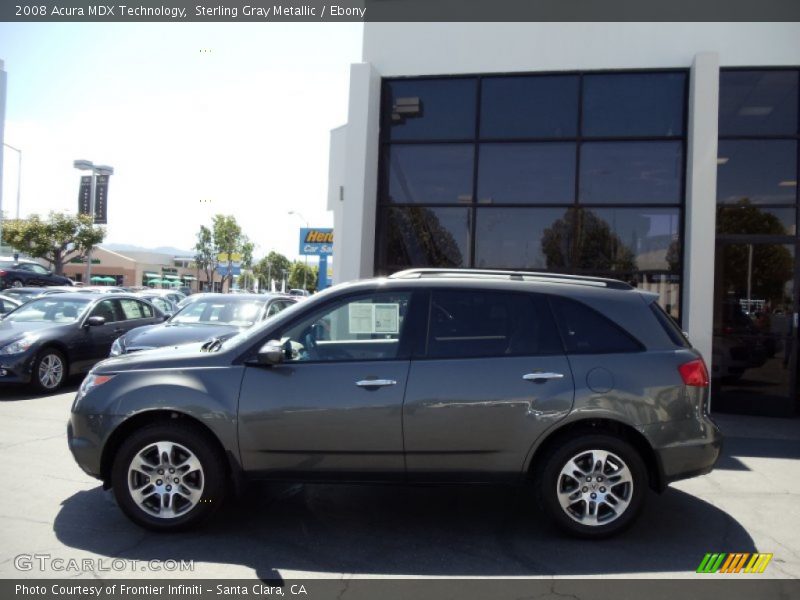 Sterling Gray Metallic / Ebony 2008 Acura MDX Technology