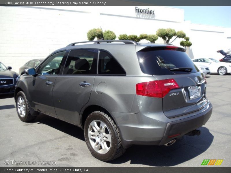 Sterling Gray Metallic / Ebony 2008 Acura MDX Technology