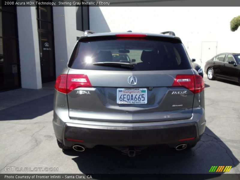 Sterling Gray Metallic / Ebony 2008 Acura MDX Technology