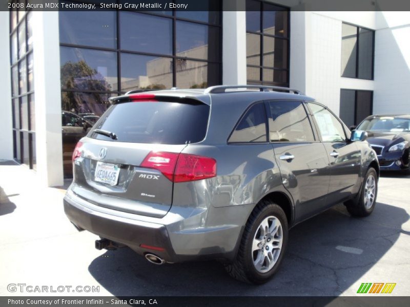 Sterling Gray Metallic / Ebony 2008 Acura MDX Technology
