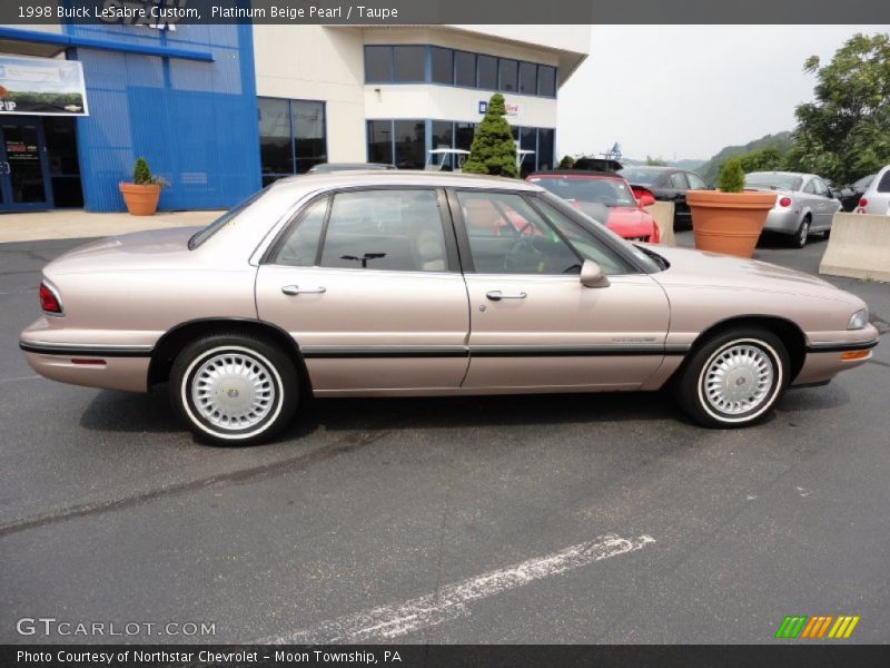 Platinum Beige Pearl / Taupe 1998 Buick LeSabre Custom