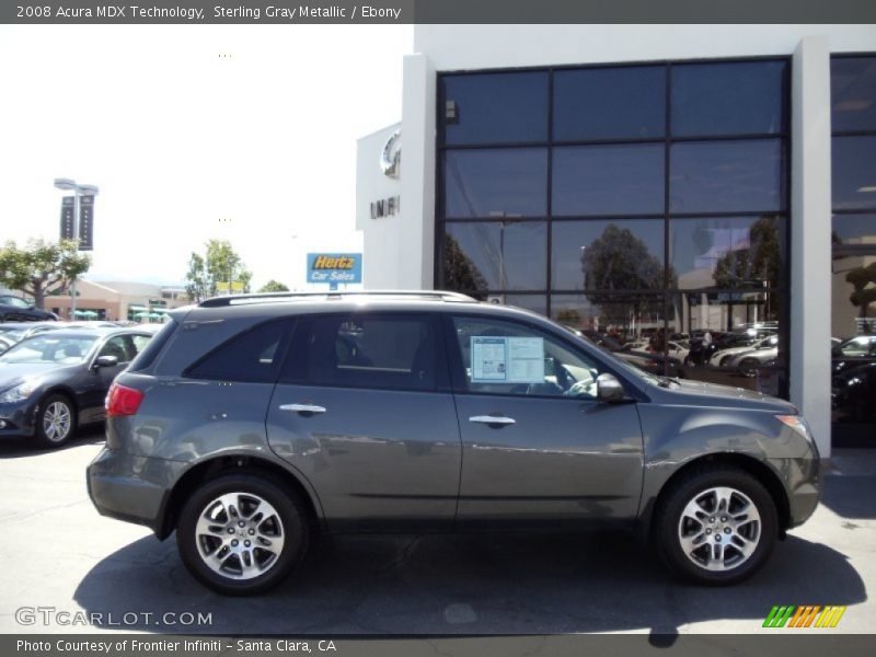 Sterling Gray Metallic / Ebony 2008 Acura MDX Technology