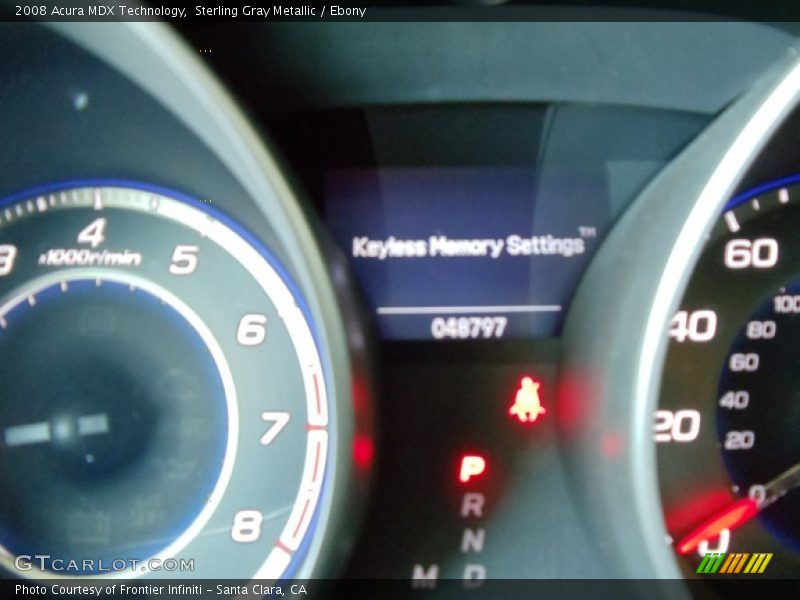 Sterling Gray Metallic / Ebony 2008 Acura MDX Technology