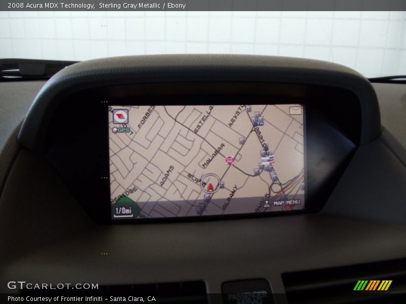 Sterling Gray Metallic / Ebony 2008 Acura MDX Technology