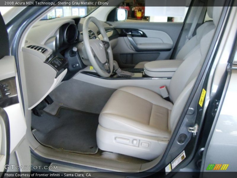Sterling Gray Metallic / Ebony 2008 Acura MDX Technology