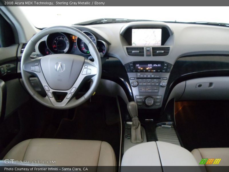 Sterling Gray Metallic / Ebony 2008 Acura MDX Technology