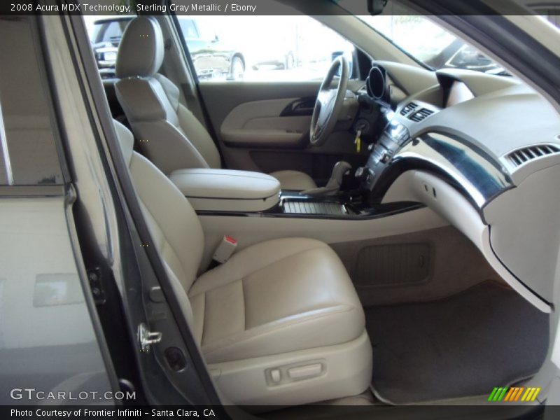 Sterling Gray Metallic / Ebony 2008 Acura MDX Technology