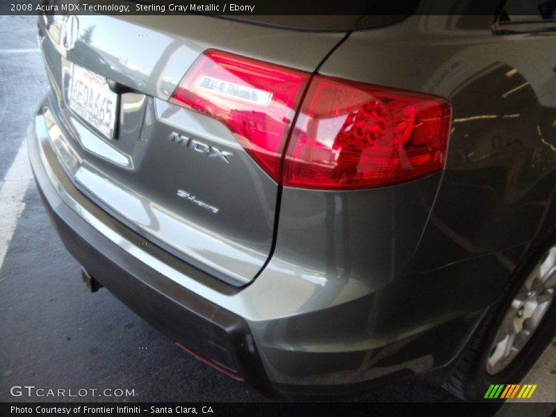 Sterling Gray Metallic / Ebony 2008 Acura MDX Technology