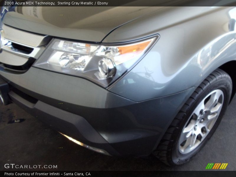 Sterling Gray Metallic / Ebony 2008 Acura MDX Technology