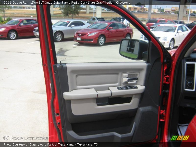 Flame Red / Dark Slate Gray/Medium Graystone 2011 Dodge Ram 1500 SLT Quad Cab