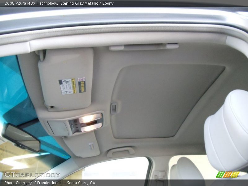 Sterling Gray Metallic / Ebony 2008 Acura MDX Technology