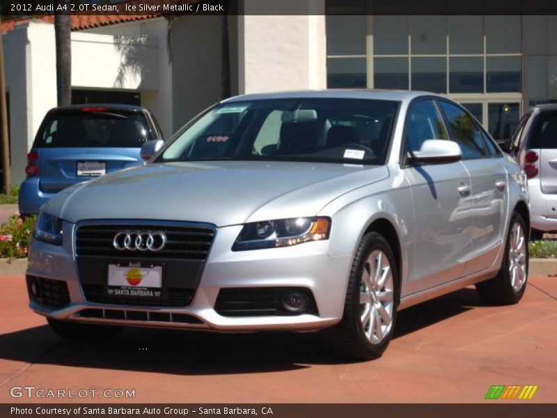 Ice Silver Metallic / Black 2012 Audi A4 2.0T Sedan