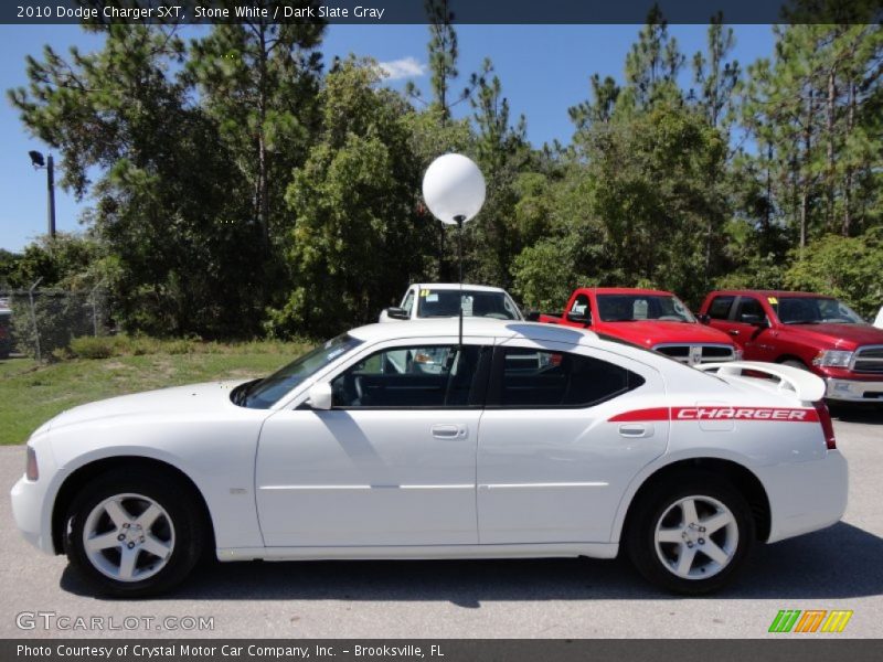 Stone White / Dark Slate Gray 2010 Dodge Charger SXT