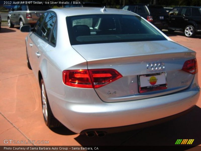 Ice Silver Metallic / Black 2012 Audi A4 2.0T Sedan