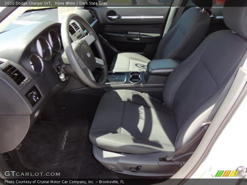 Stone White / Dark Slate Gray 2010 Dodge Charger SXT