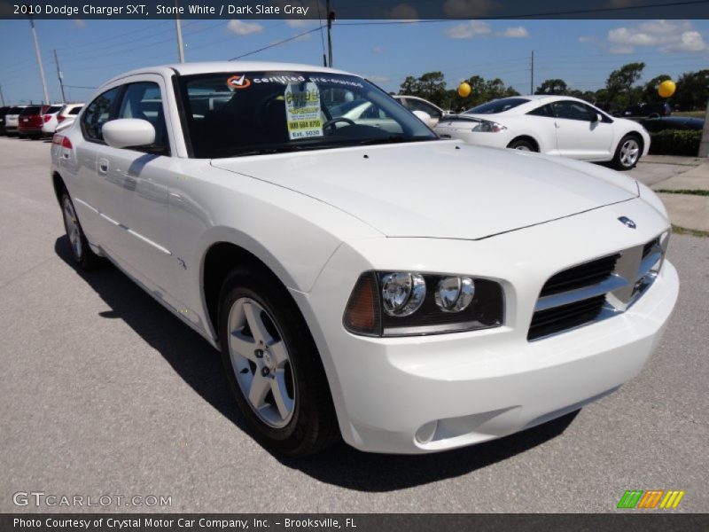 Stone White / Dark Slate Gray 2010 Dodge Charger SXT