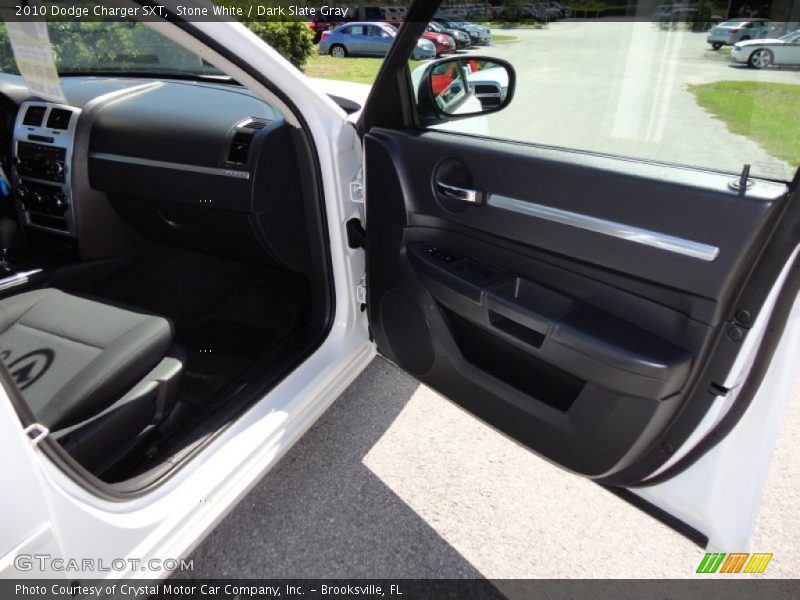 Stone White / Dark Slate Gray 2010 Dodge Charger SXT