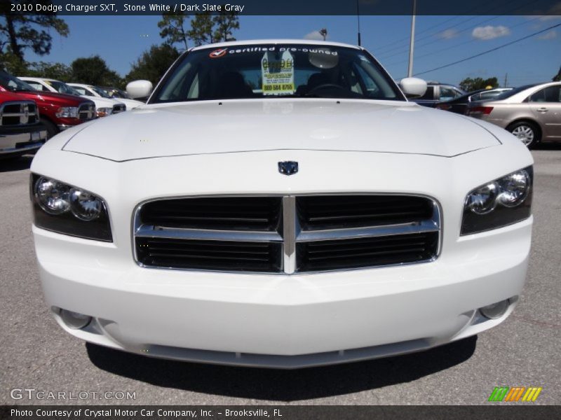 Stone White / Dark Slate Gray 2010 Dodge Charger SXT