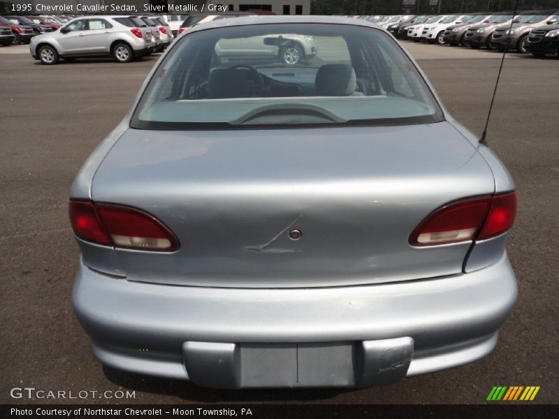 Silver Metallic / Gray 1995 Chevrolet Cavalier Sedan