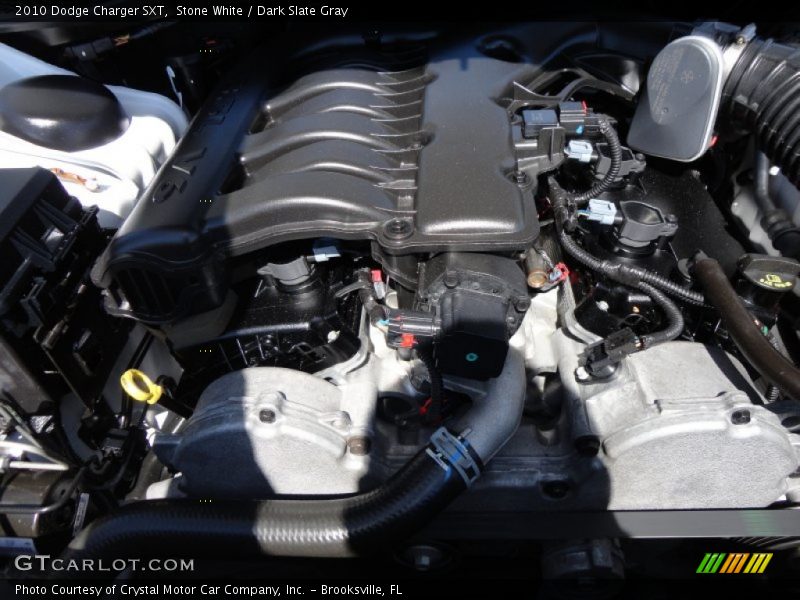 Stone White / Dark Slate Gray 2010 Dodge Charger SXT