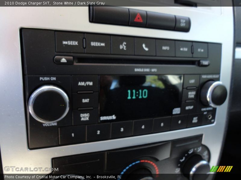 Stone White / Dark Slate Gray 2010 Dodge Charger SXT