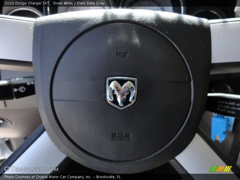 Stone White / Dark Slate Gray 2010 Dodge Charger SXT