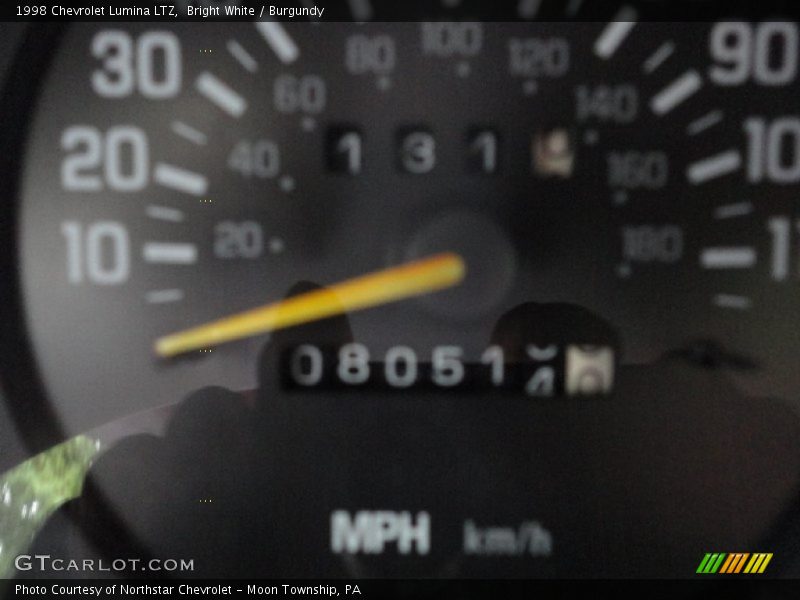 Bright White / Burgundy 1998 Chevrolet Lumina LTZ
