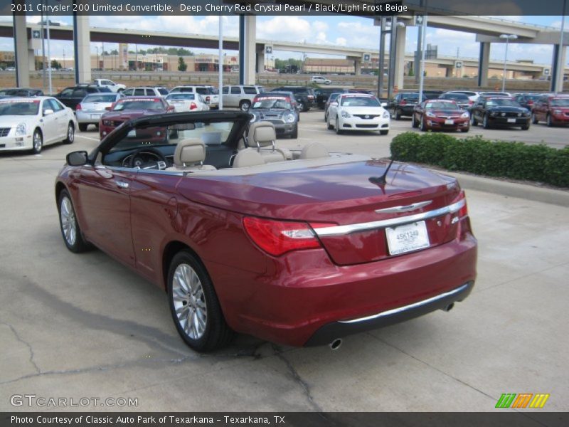 Deep Cherry Red Crystal Pearl / Black/Light Frost Beige 2011 Chrysler 200 Limited Convertible