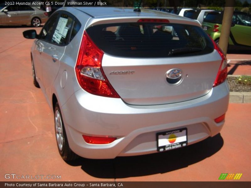 Ironman Silver / Black 2012 Hyundai Accent GS 5 Door