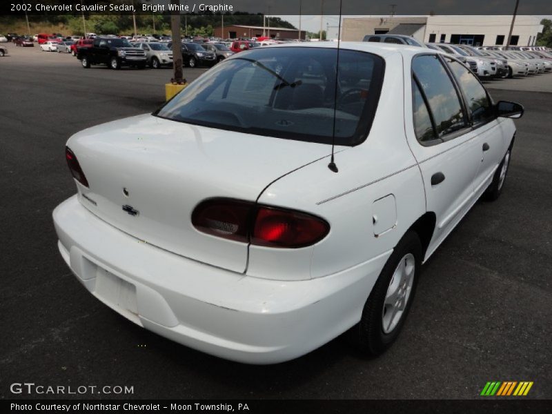 Bright White / Graphite 2002 Chevrolet Cavalier Sedan