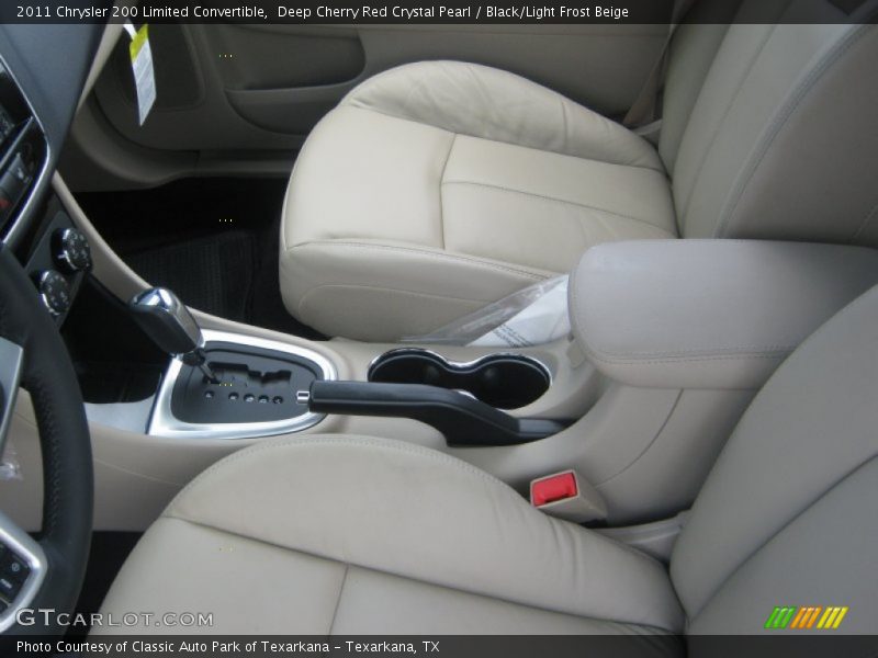 Deep Cherry Red Crystal Pearl / Black/Light Frost Beige 2011 Chrysler 200 Limited Convertible