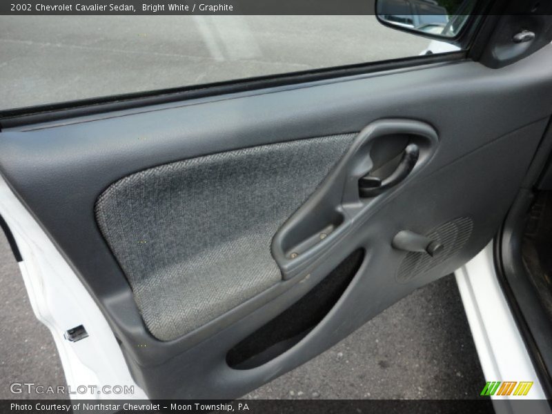 Bright White / Graphite 2002 Chevrolet Cavalier Sedan