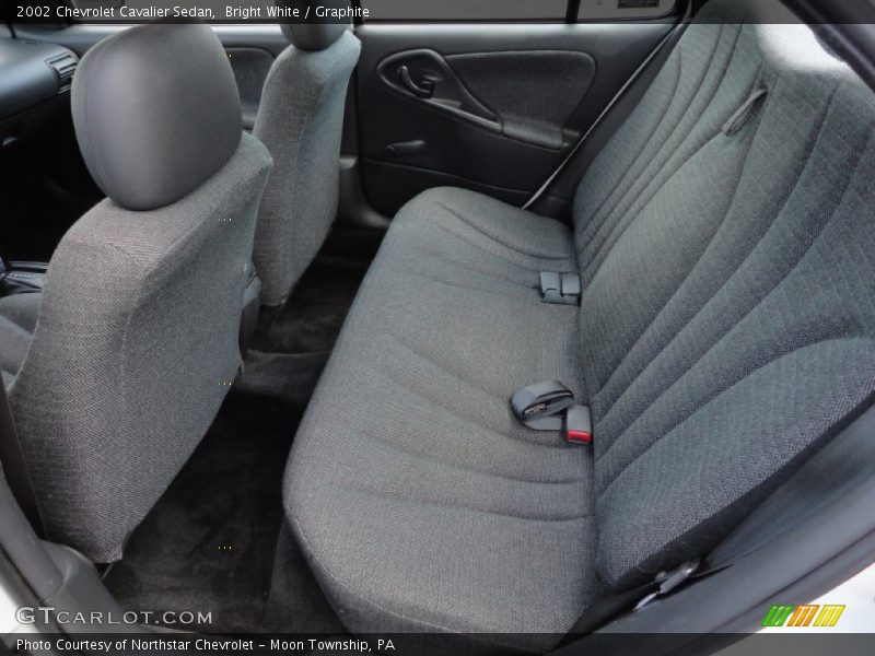 Bright White / Graphite 2002 Chevrolet Cavalier Sedan