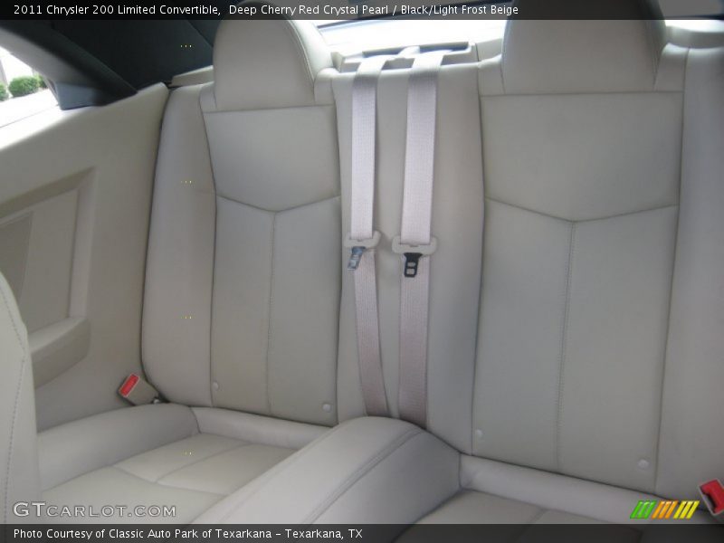 Deep Cherry Red Crystal Pearl / Black/Light Frost Beige 2011 Chrysler 200 Limited Convertible