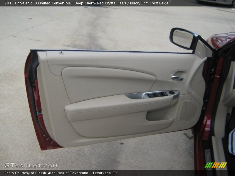Deep Cherry Red Crystal Pearl / Black/Light Frost Beige 2011 Chrysler 200 Limited Convertible