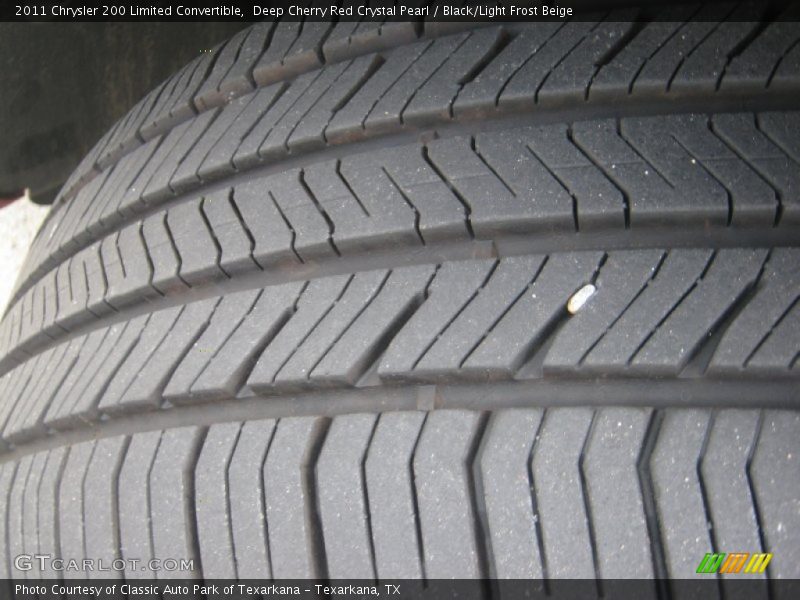 Deep Cherry Red Crystal Pearl / Black/Light Frost Beige 2011 Chrysler 200 Limited Convertible
