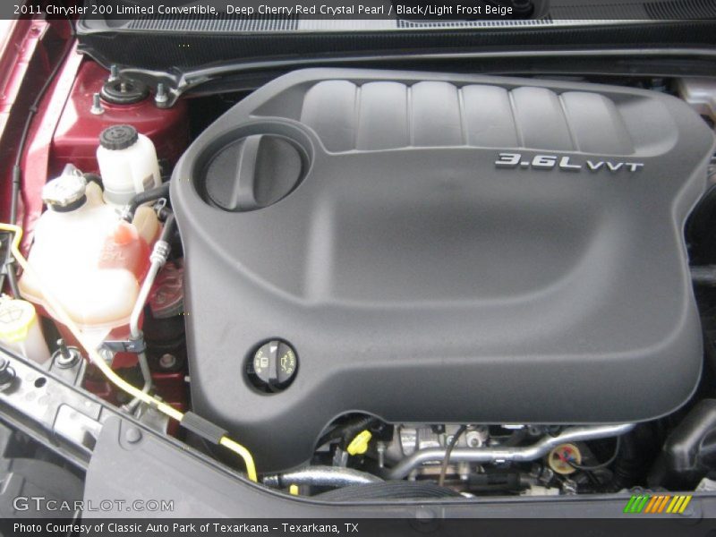  2011 200 Limited Convertible Engine - 3.6 Liter DOHC 24-Valve VVT Pentastar V6