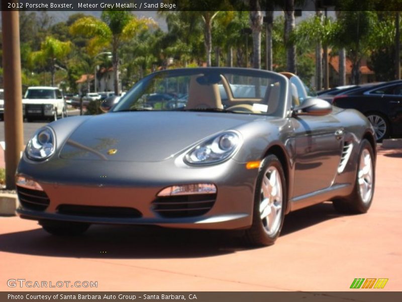 Meteor Grey Metallic / Sand Beige 2012 Porsche Boxster