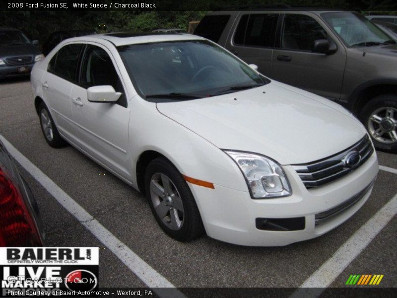 White Suede / Charcoal Black 2008 Ford Fusion SE