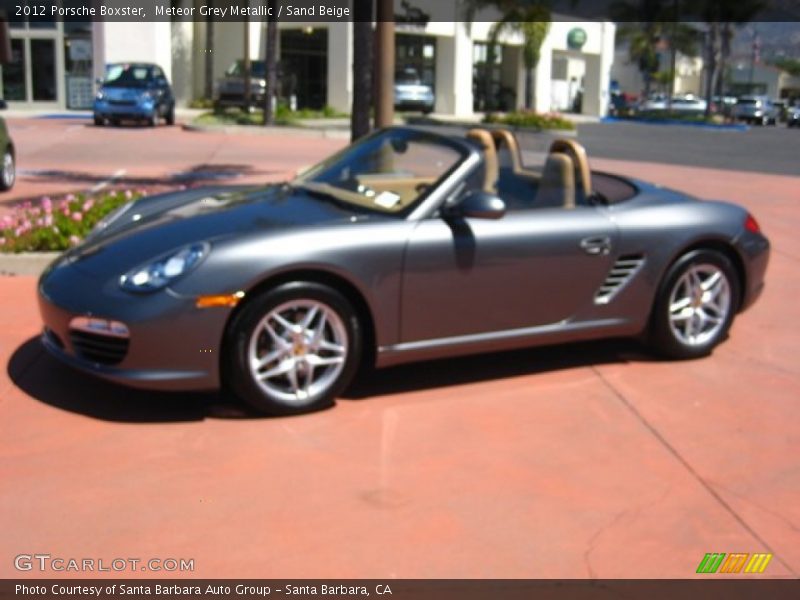 Meteor Grey Metallic / Sand Beige 2012 Porsche Boxster