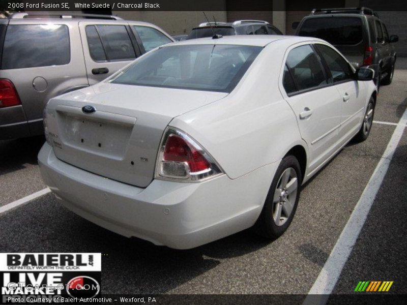 White Suede / Charcoal Black 2008 Ford Fusion SE