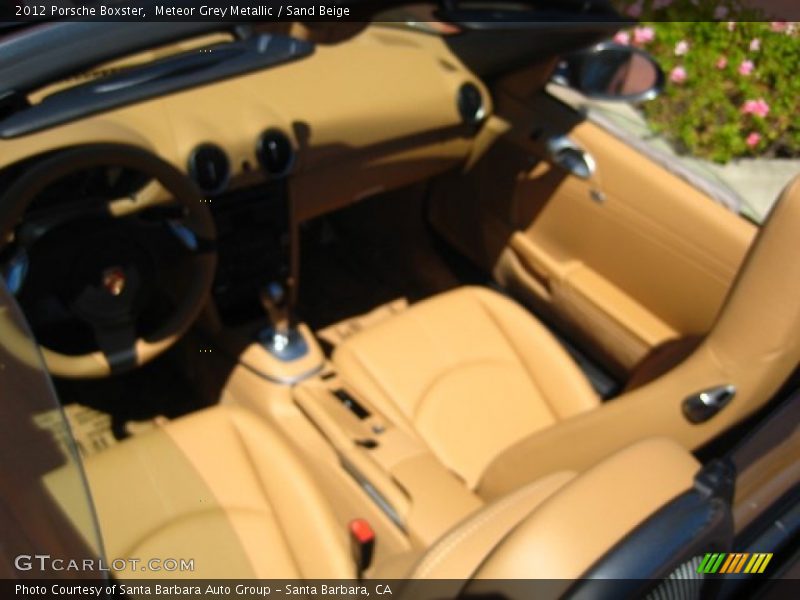 Meteor Grey Metallic / Sand Beige 2012 Porsche Boxster
