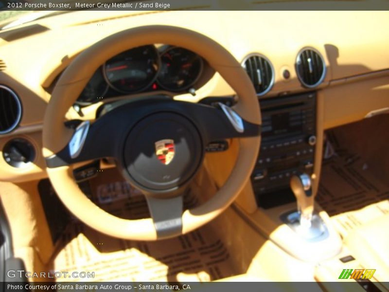 Meteor Grey Metallic / Sand Beige 2012 Porsche Boxster