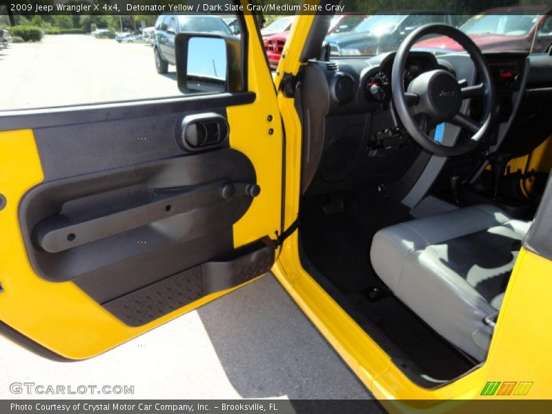 Detonator Yellow / Dark Slate Gray/Medium Slate Gray 2009 Jeep Wrangler X 4x4